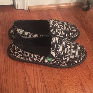 Sanuk slip ons